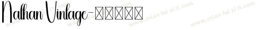 Nathan Vintage字体转换